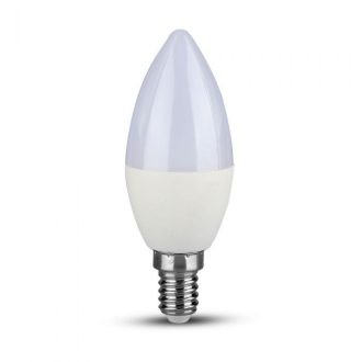   V-TAC LED izzó dimmelhető  E14 C37 5.5W 200° 6400K gyertya (Samsung Chip) - 20187