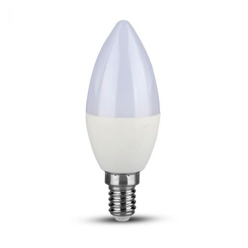 V-TAC LED dimmelhető lámpa E14 C37 5.5W 200° 6400K gyertya (Samsung Chip) - 20187