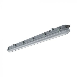  V-TAC 48W Vízálló LED armatúra átlátszó burával 150 cm 120° 120lm/W 6400K (Samsung Chip) IP65 - 20200