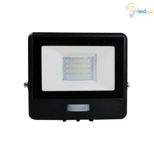 V-TAC 20W MOZGÁSÉRZÉKELŐS LED REFLEKTOR 100° 3000K FEKETE HÁZAS (SAMSUNG CHIP) - 20259