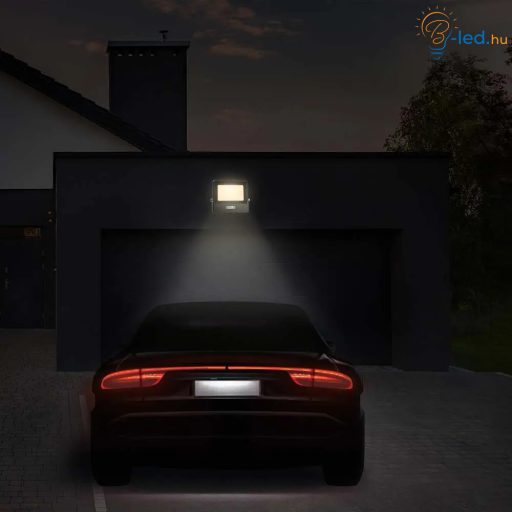 V-TAC 20W MOZGÁSÉRZÉKELŐS LED REFLEKTOR 100° 3000K FEKETE HÁZAS (SAMSUNG CHIP) - 20259