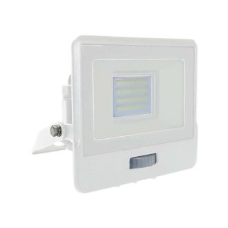   V-TAC 20W MOZGÁSÉRZÉKELŐS LED REFLEKTOR 100° 6500K FEHÉR HÁZAS (SAMSUNG CHIP) - 20273