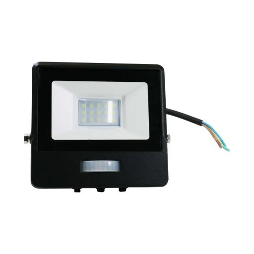 V-TAC 10W MOZGÁSÉRZÉKELŐS LED REFLEKTOR 100° 6500K FEKETE HÁZAS (SAMSUNG CHIP) - 20282