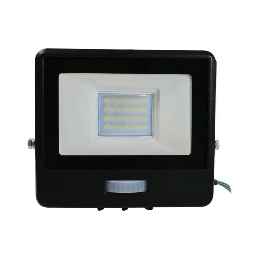 V-TAC 20W MOZGÁSÉRZÉKELŐS LED REFLEKTOR 100° 4000K FEKETE HÁZAS (SAMSUNG CHIP) - 20284
