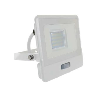   V-TAC 20W MOZGÁSÉRZÉKELŐS LED REFLEKTOR 100° 4000K FEHÉR HÁZAS (SAMSUNG CHIP) - 20296