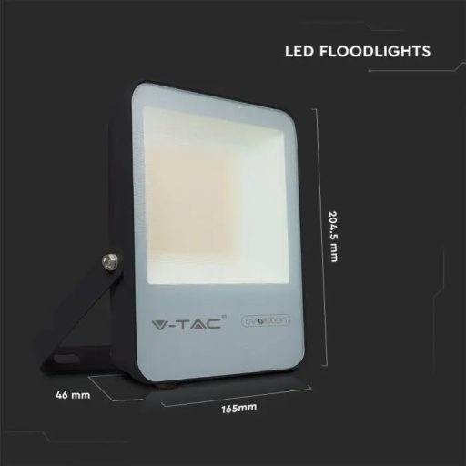 V-TAC 30W LED REFLEKTOR 100° 6400K 185LM/W FEKETE HÁZAS (SAMSUNG CHIP) - 20450