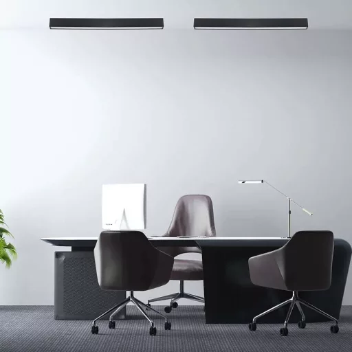 V-TAC Függeszthető lineáris LED dimmelhető lámpatest 40W 120cm Samsung chip 3000K fekete - 20462