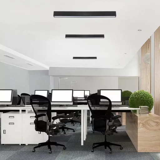 V-TAC Lineáris LED dimmelhető lámpatest 40W 120cm Samsung chip 6400K fekete - 20464