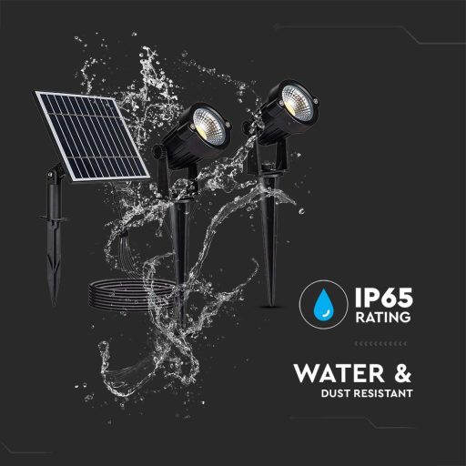 V-TAC 2x1.2W Napelemes (Solar) leszúrható kerti világítás - 20488