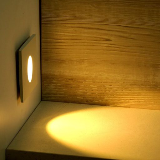 V-TAC Led lépcsőlámpa négyzet forma 3W 3000K - 211209