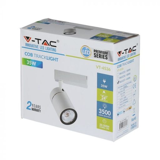 V-TAC LED SÍNES LÁMPA 35W COB - fehér - 4000K - 211256
