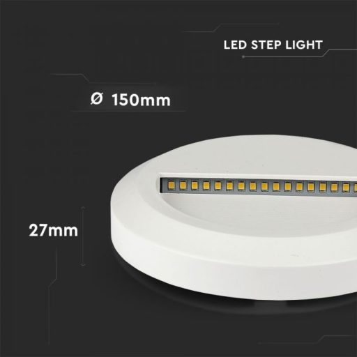 V-TAC Led lépcsőlámpa 2W fehér 4000K - 211314