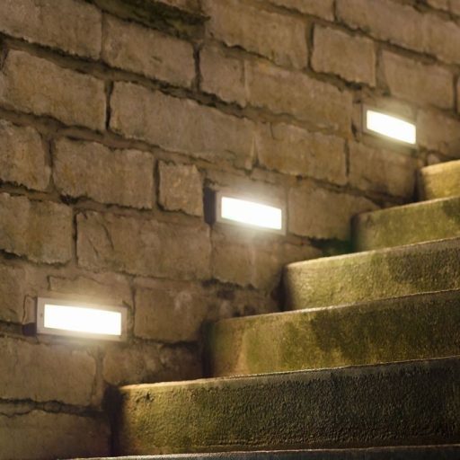 V-TAC Led lépcsőlámpa téglalap forma 3W fehér 4000K - 211326