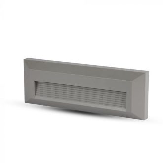   V-TAC Led lépcsőlámpa téglalap forma 3W szürke 4000K - 211330