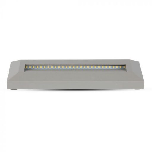 V-TAC Led lépcsőlámpa téglalap forma 3W szürke 3000K - 211331