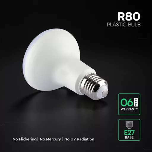 V-TAC LED izzó  E27 R80 11W 120° 3000K spot (CREE Chip) - 211356