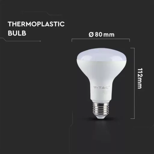 V-TAC LED izzó  E27 R80 11W 120° 3000K spot (Samsung Chip) - 21135
