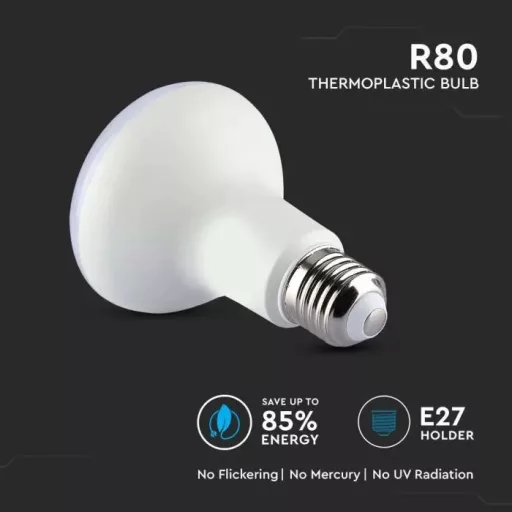 V-TAC LED izzó  E27 R80 11W 120° 3000K spot (Samsung Chip) - 21135