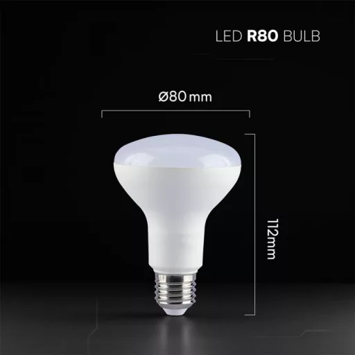 V-TAC LED izzó  E27 R80 11W 120° 4000K spot (CREE Chip) - 211366