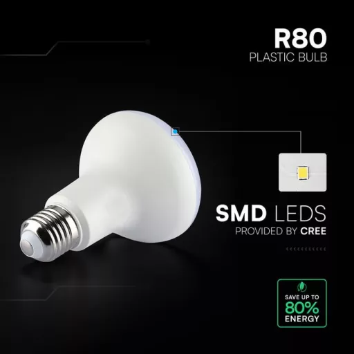 V-TAC LED izzó  E27 R80 11W 120° 6500K spot (CREE Chip) - 211376