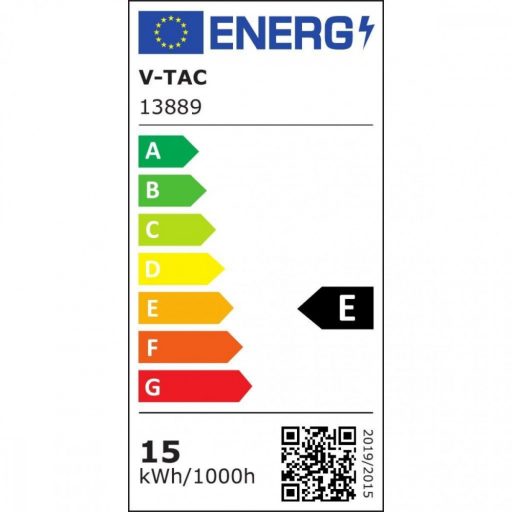 V-TAC LED mennyezeti kör lámpatest SAMSUNG CHIP 15W 125lm/W 3000K IP44 - 2113889