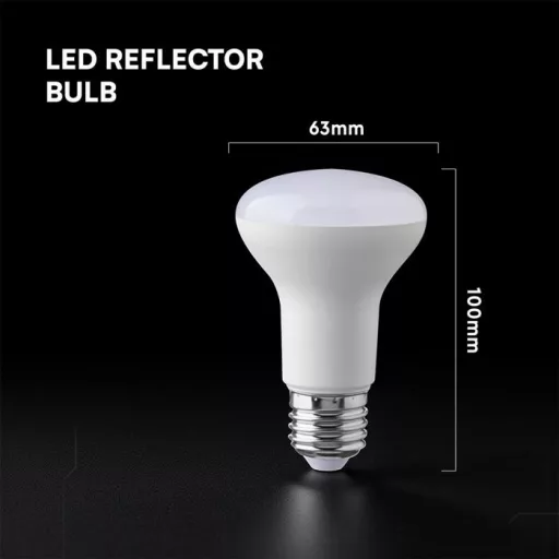 V-TAC LED izzó  E27 R63 8.5W 120° 3000K spot (CREE Chip) - 211416