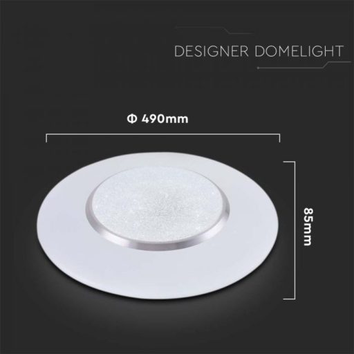V-TAC Led mennyezeti lámpa csillagos búrával távirányítóval Φ450 30W/60W/30W - 2114621