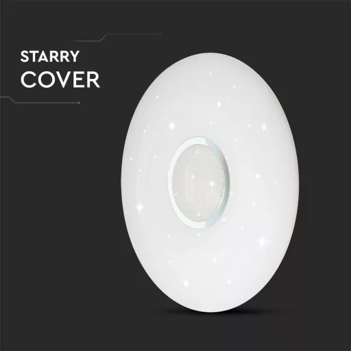 V-TAC Led mennyezeti lámpa csillagos búrával távirányítóval Φ493 30W/60W/30W - 2114911