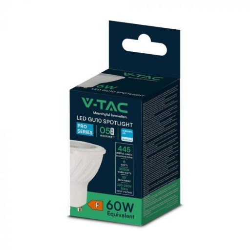 V-TAC LED spotlámpa  GU10 MR16 6W 38° 3000K spot (Samsung Chip) - 21165
