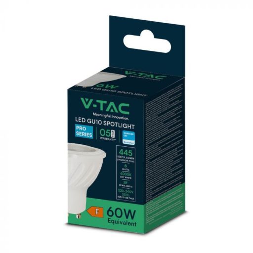 V-TAC LED spotlámpa  GU10 MR16 6W 38° 4000K spot (Samsung Chip) - 21166