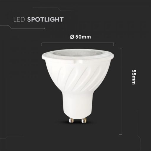 V-TAC LED spotlámpa  GU10 MR16 6W 38° 6500K spot (Samsung Chip) - 21167