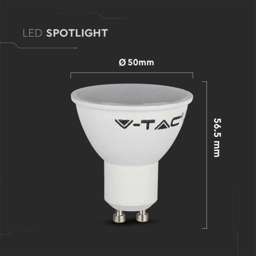 V-TAC LED spotlámpa  GU10 MR16 4.5W 3000K 110° spot - 211685