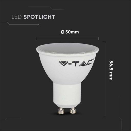 V-TAC LED spotlámpa  GU10 MR16 4.5W 6400K 110° spot - 211687