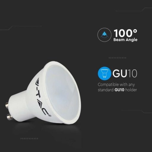 V-TAC LED spotlámpa  GU10 MR16 4.5W 6400K 110° spot - 211687