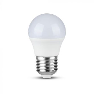   V-TAC LED izzó  E27 G45 4.5W 180° 6400K kisgömb (Samsung Chip) - 21176