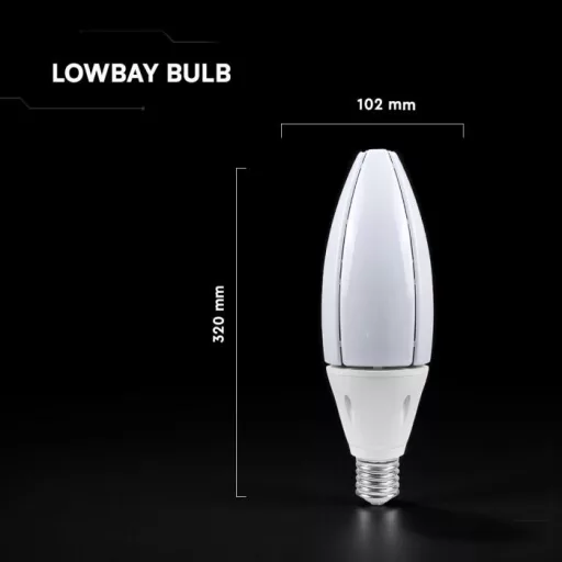 V-TAC LED izzó  E40 60W 300° 4000K Olive (Cree Chip) - 211876