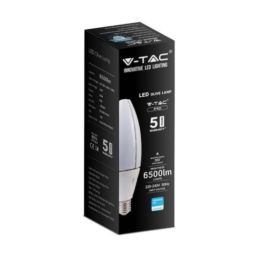 V-TAC LED izzó  E40 60W 270° 6400K Olive (Samsung Chip) - 21188