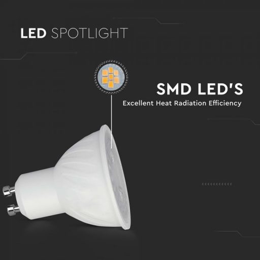 V-TAC LED spotlámpa  GU10 MR16 6W 38° 3000K spot - 211891