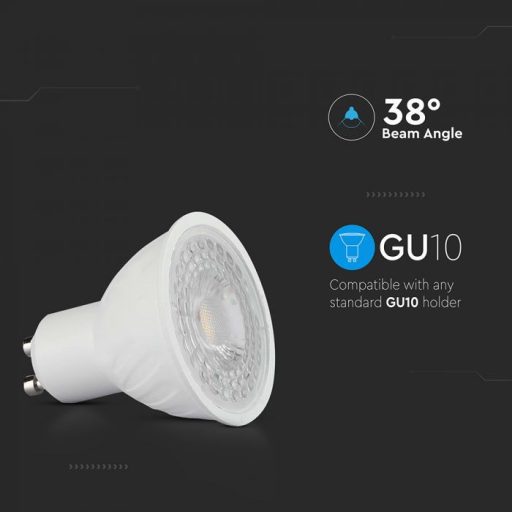 V-TAC LED spotlámpa  GU10 MR16 6W 38° 3000K spot - 211891