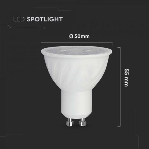 V-TAC LED spotlámpa  GU10 MR16 6W 38° 3000K spot - 211891