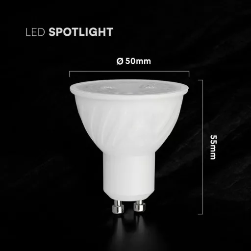 V-TAC LED spotlámpa  GU10 MR16 6W 38° 4000K spot (CREE Chip) - 211906