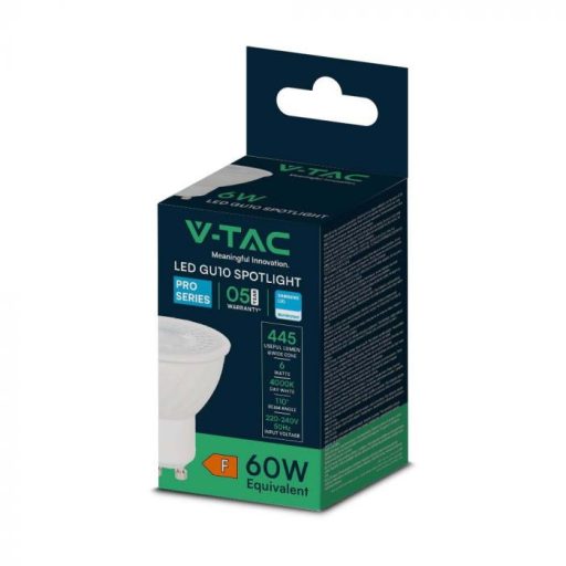 V-TAC LED spotlámpa  GU10 MR16 6W 110° 4000K spot (Samsung Chip) - 21193