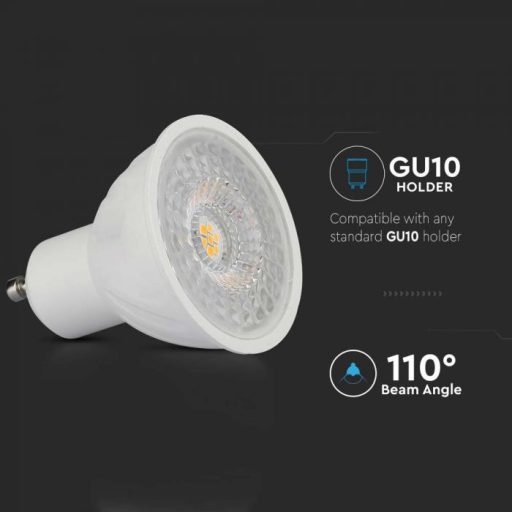 V-TAC LED spotlámpa  GU10 MR16 6W 110° 4000K spot (Samsung Chip) - 21193