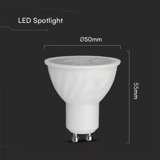 V-TAC LED spotlámpa  GU10 6W 110° 4000K dimmelhető spot (CREE Chip) - 211996