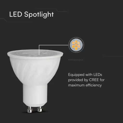 V-TAC LED spotlámpa  GU10 6W 110° 4000K dimmelhető spot (CREE Chip) - 211996