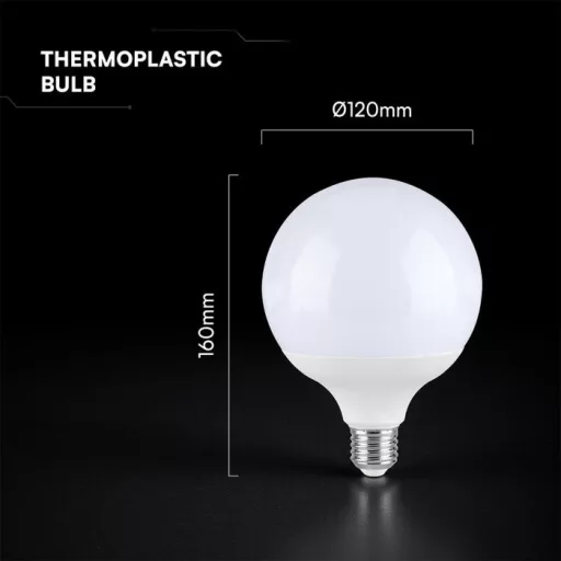 V-TAC LED izzó E27 G120 22W 200° 4000K nagygömb (CREE Chip) - 21200226