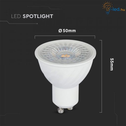 V-TAC LED spotlámpa  GU10 6W 110° 6400K DIMM spot (Samsung Chip) - 21200