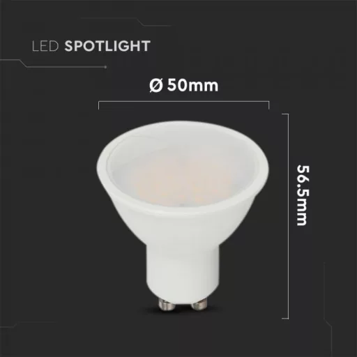 V-TAC LED spotlámpa  GU10 MR16 4.5W 3000K 100° spot (Cree Chip) - 21201-6