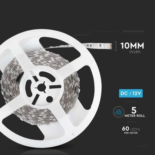 V-TAC LED szalag SMD5050 60LED/M 11W/M 12V IP20 piros - 212128