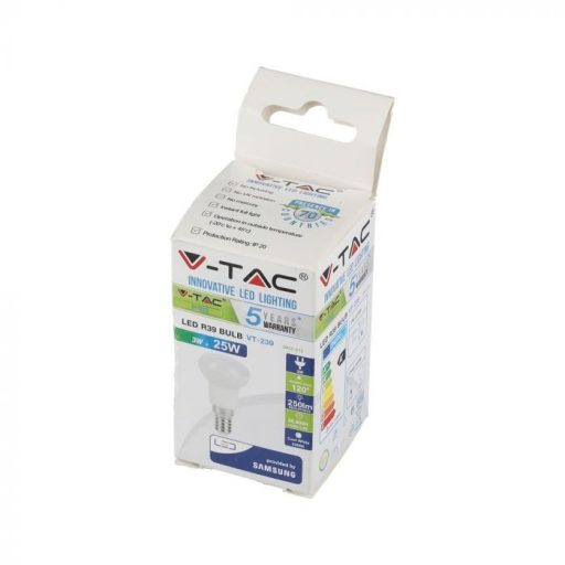 V-TAC LED izzó  E14 R39 2.9W 120° 6400K spot (Samsung Chip) - 21212